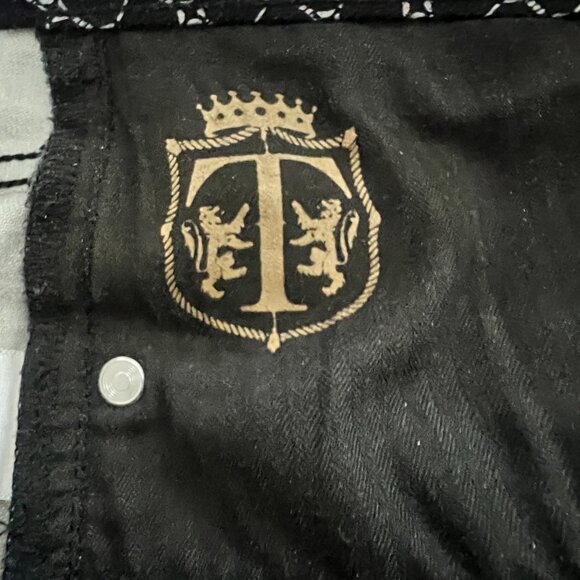 Talbots W-Heritage Women's 20W Slim Ankle Black and White Pants - Picture 7 of 7